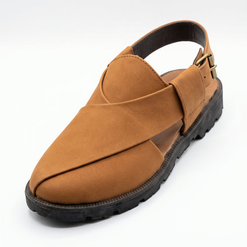 Men's Modern Tan Peshawari Sandal