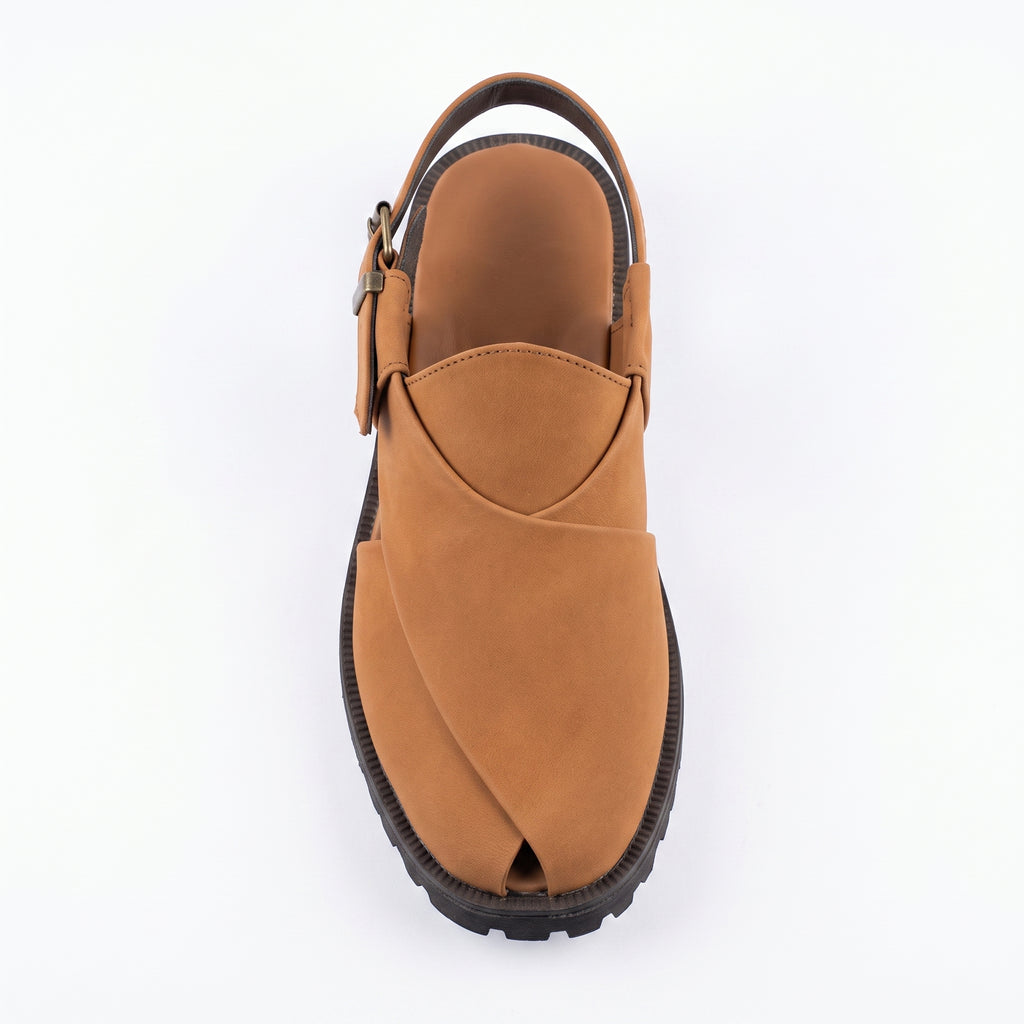 Men's Modern Tan Peshawari Sandal