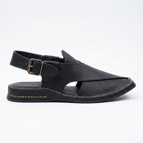 Men's Kaptaan Sandal in black leather
