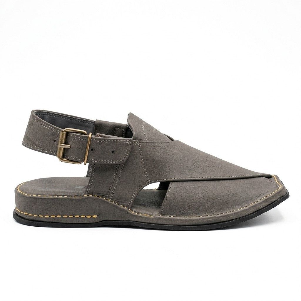 Men's Kaptaan Sandal in gray leather